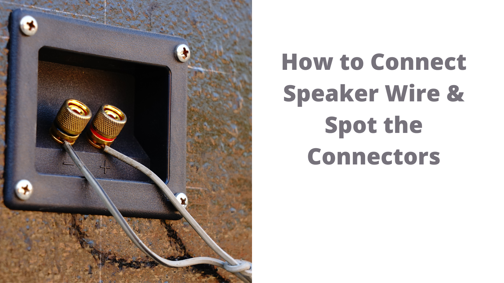 How to Connect Speaker Wire & Spot the Connectors 1st Home Theatre