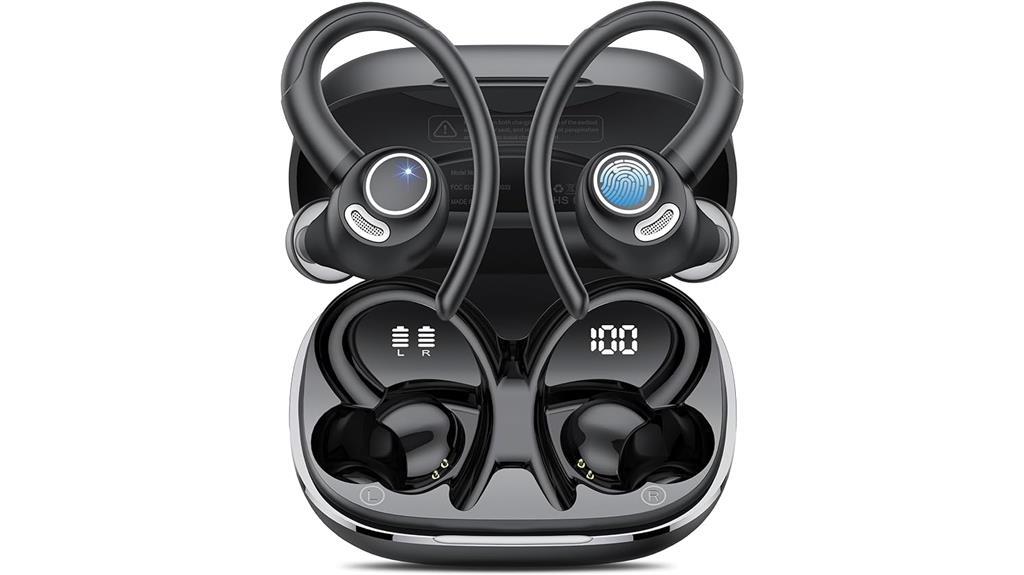 bluetooth 5 3 earbuds with earhooks