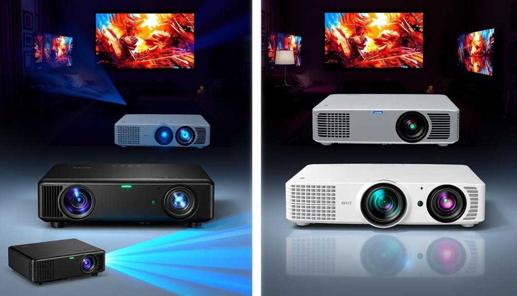 comparing different projectors