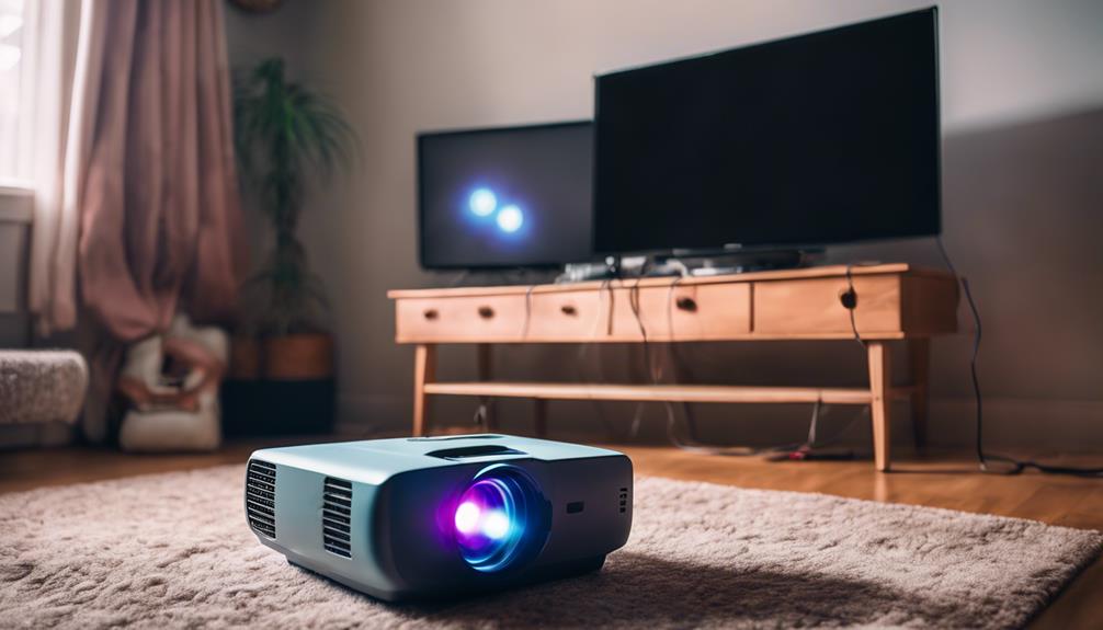 connecting projector to devices