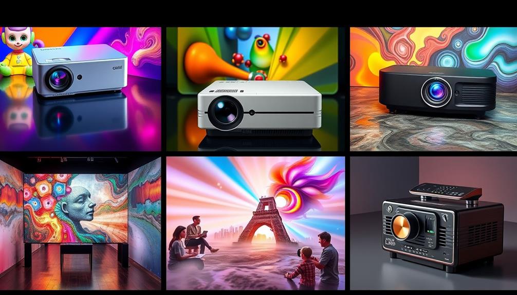 different types of projectors