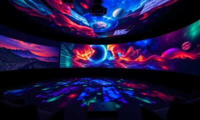 multi projector immersive experience setup