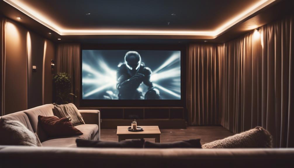 optimal home cinema lighting