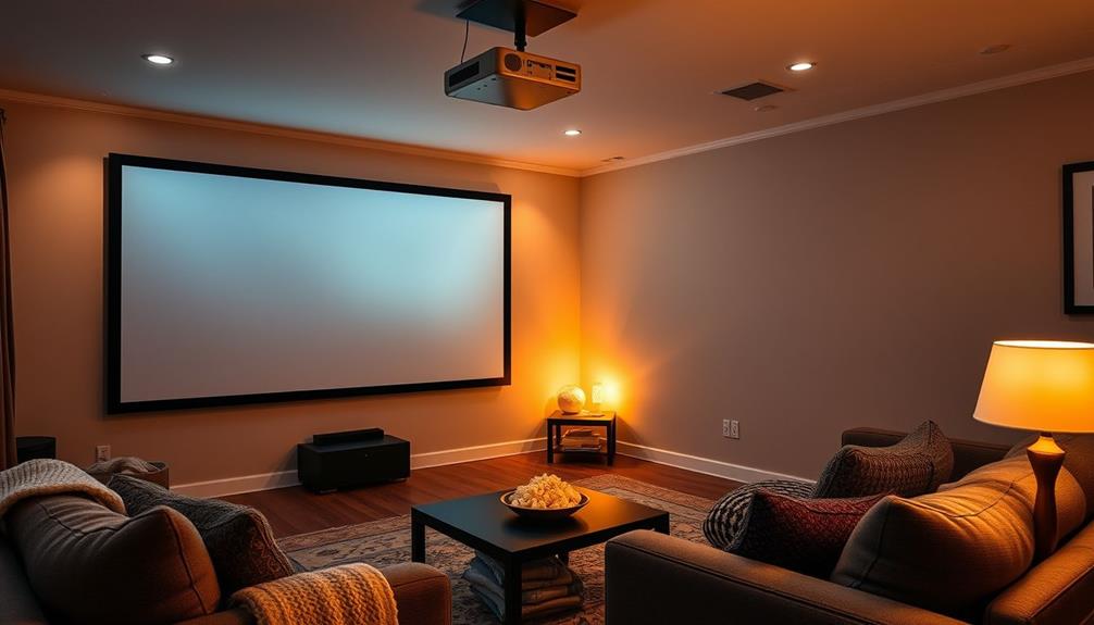 projector setup in rentals