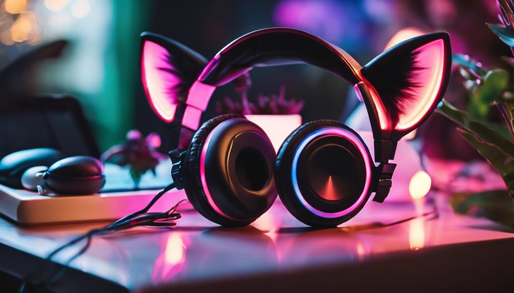 trendy cat ear headphones