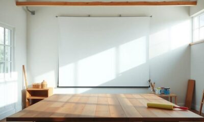 diy projector screen surface