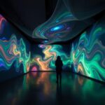 immersive multi projector art installations