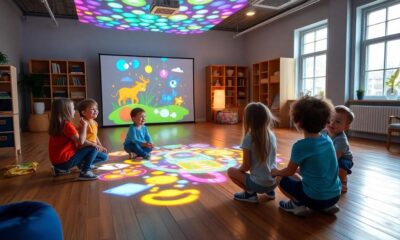 interactive projector floor games