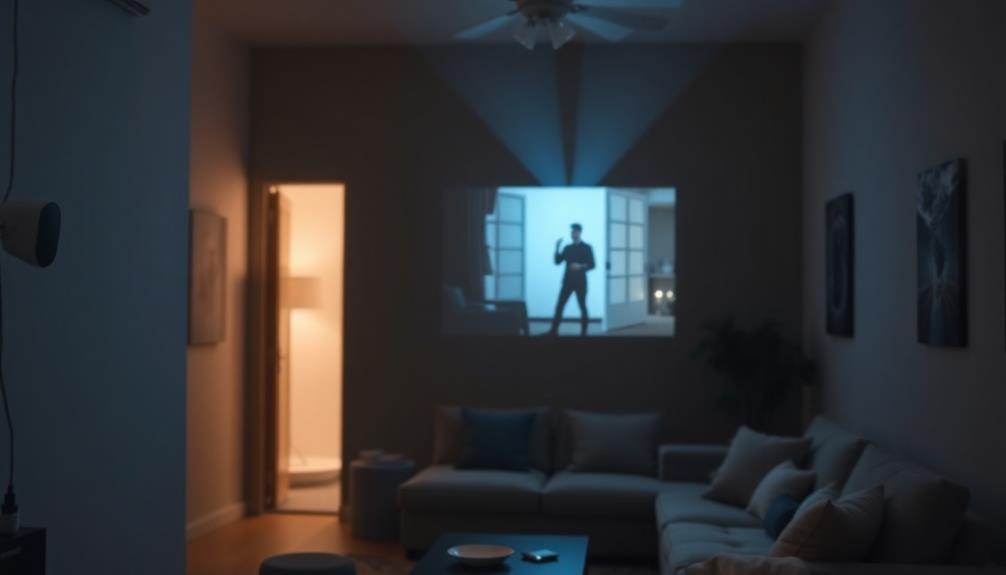 projector based home security system