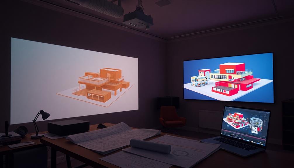 projector for architectural visualization