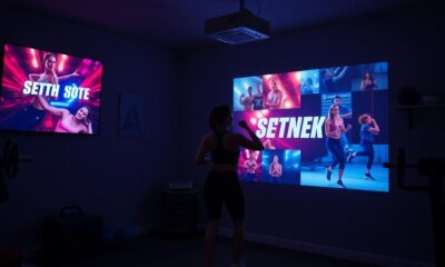 projector for gym motivation