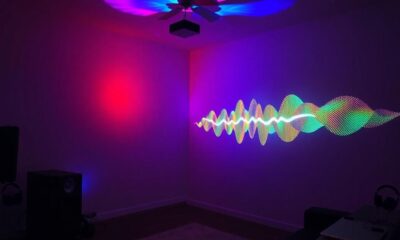 projector immersive audio visualization