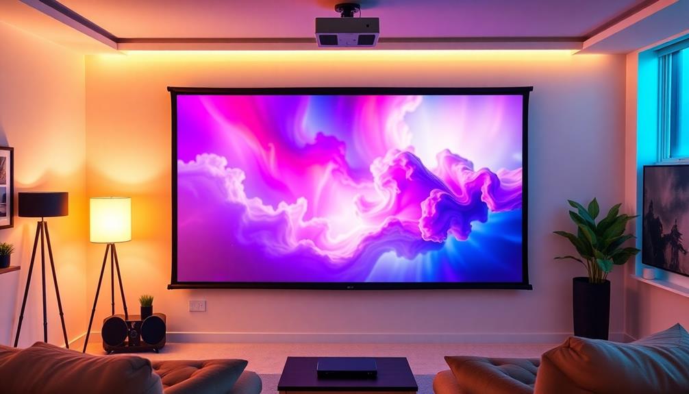 specifications for projector screen