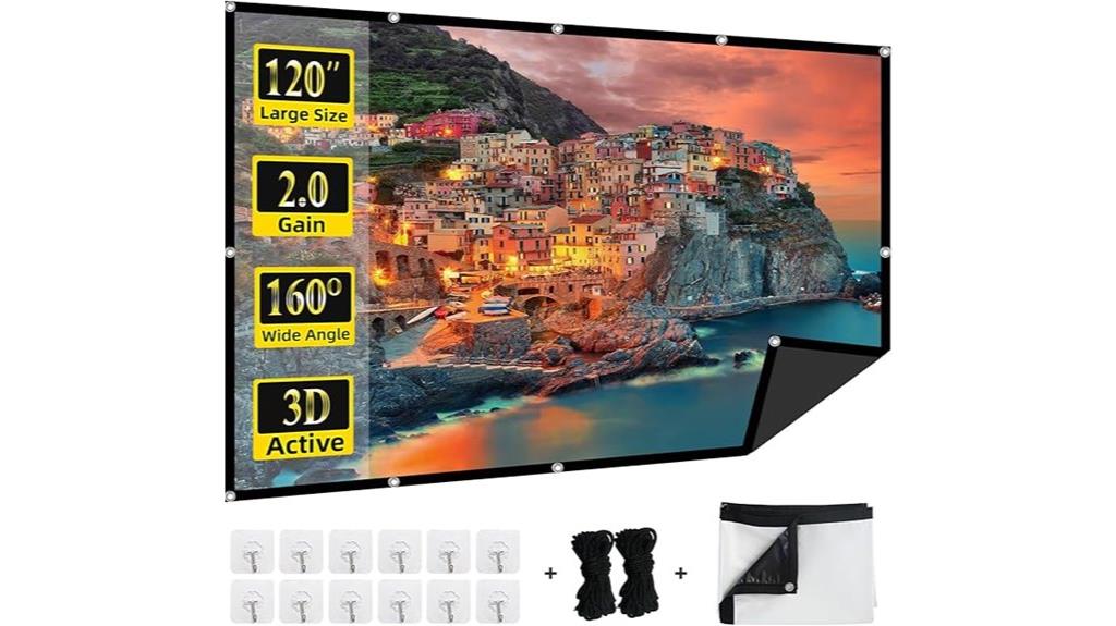120 inch home theater screen