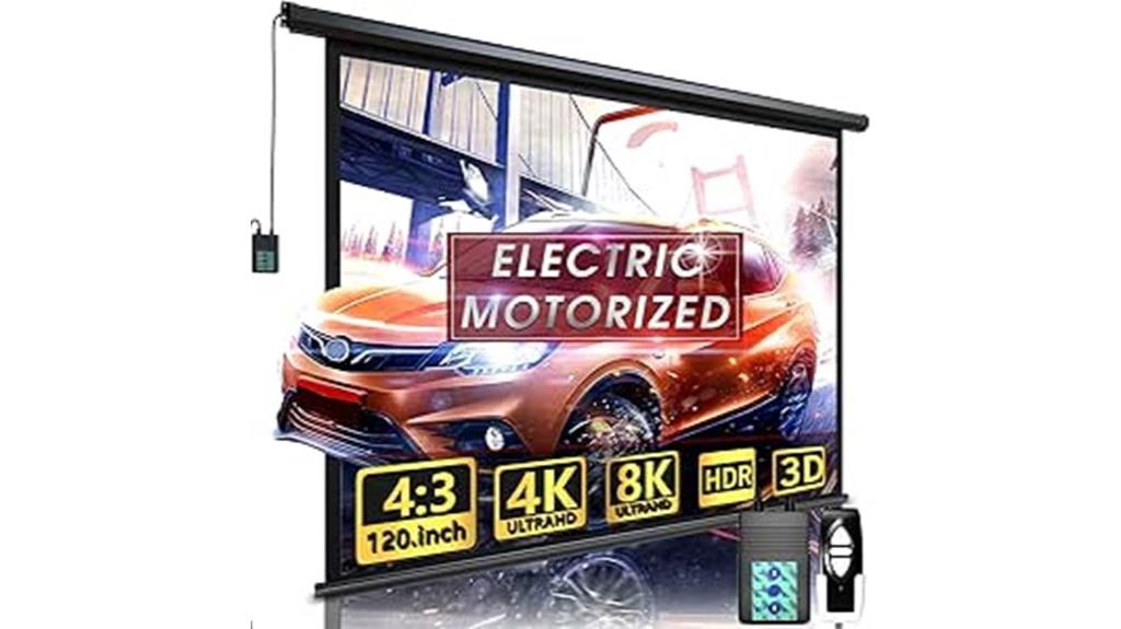 120 inch motorized screen
