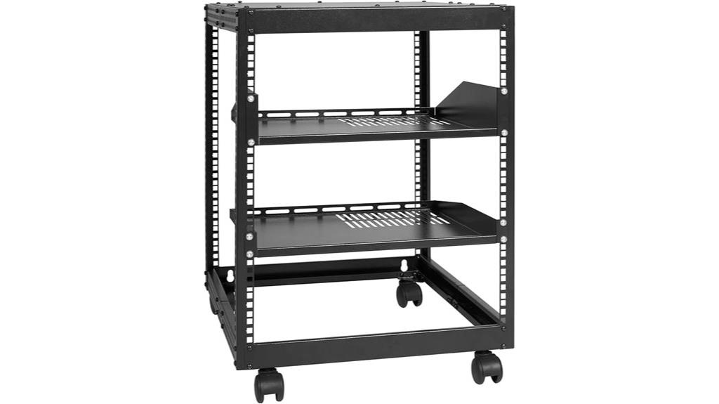 12u open frame rack