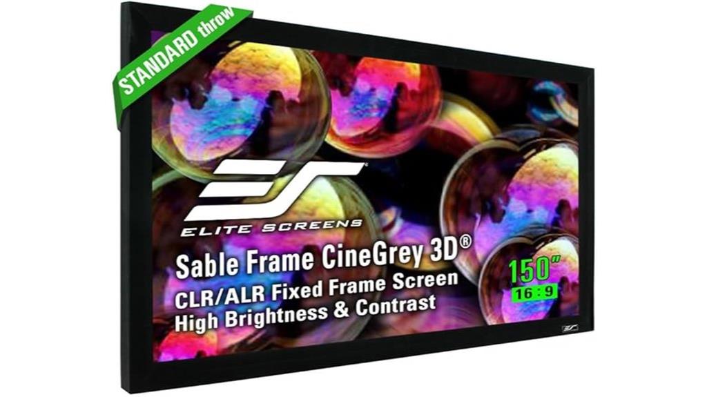 150 inch fixed projector screen