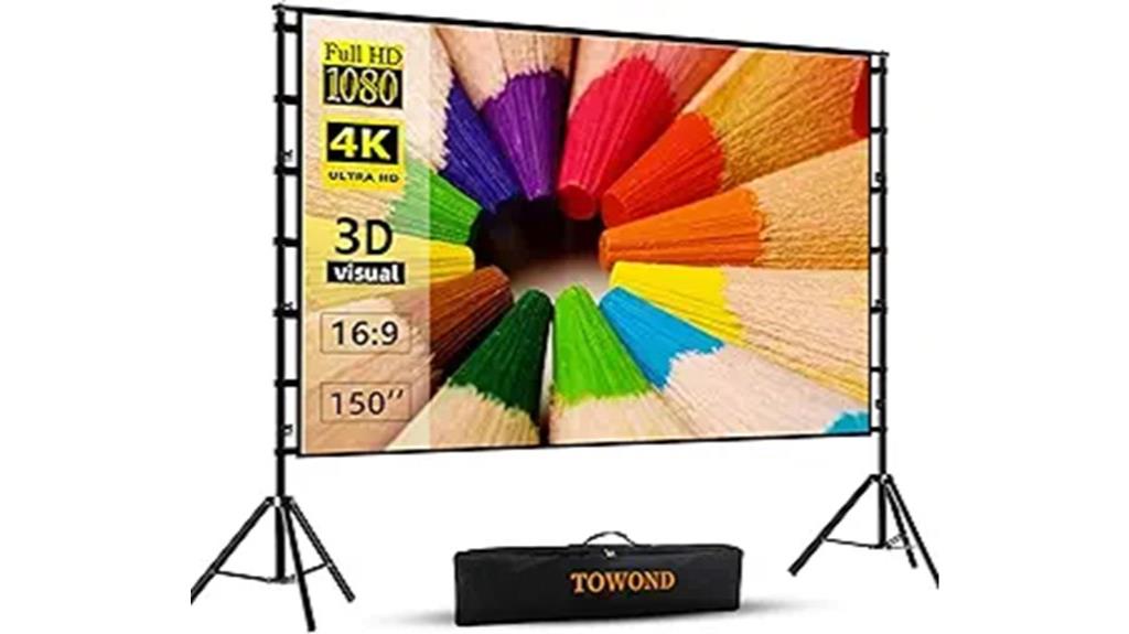 150 inch outdoor projection screen