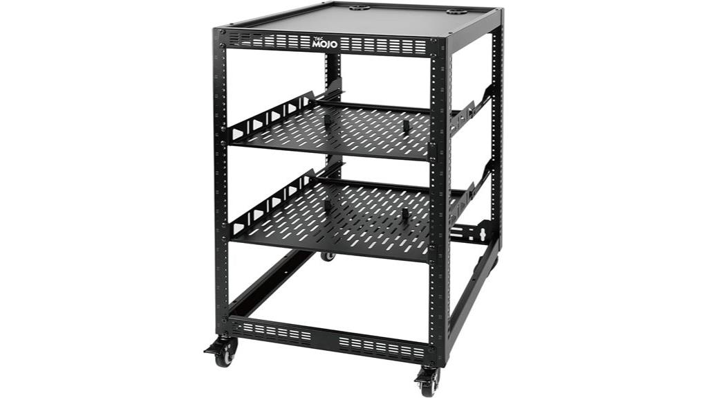 16u open frame rack