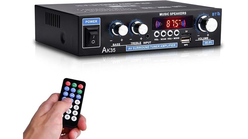 200w bluetooth stereo amplifier