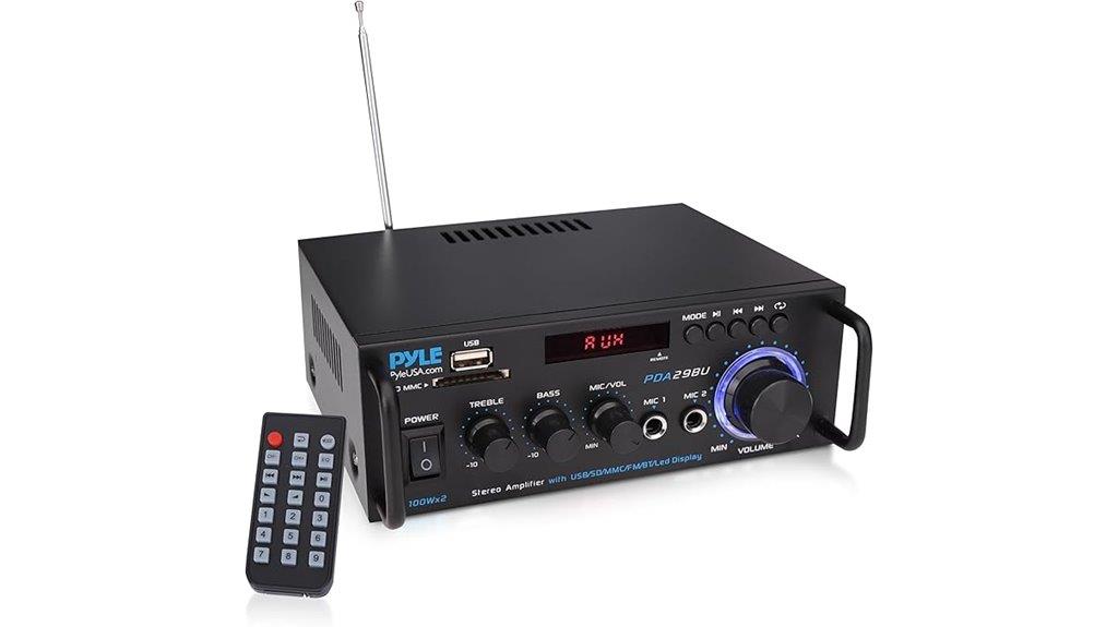 200w bluetooth stereo amplifier