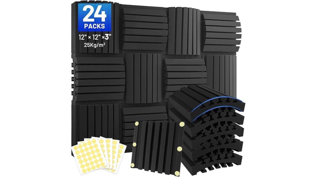 24 pack acoustic foam