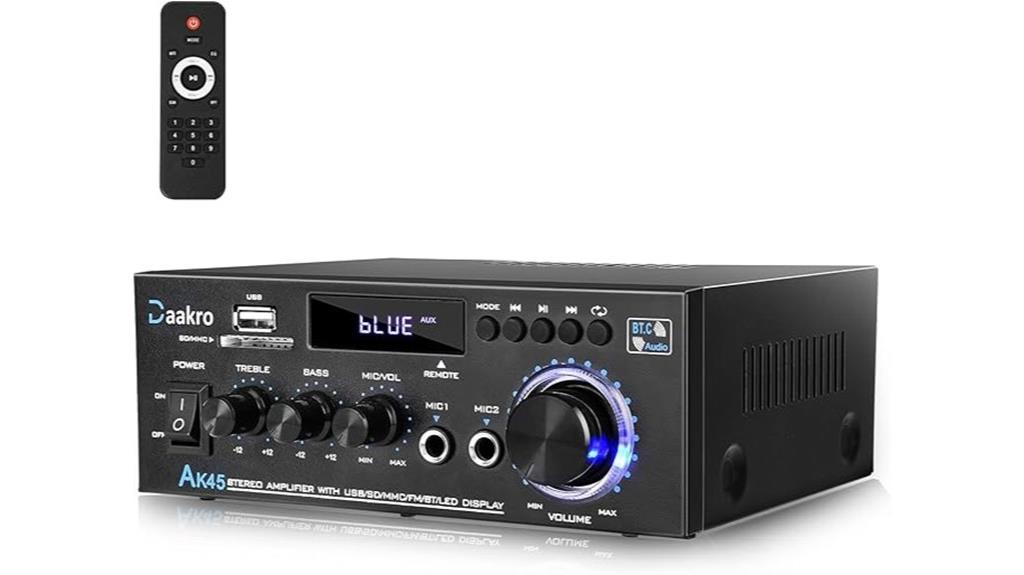 300w bluetooth stereo amplifier
