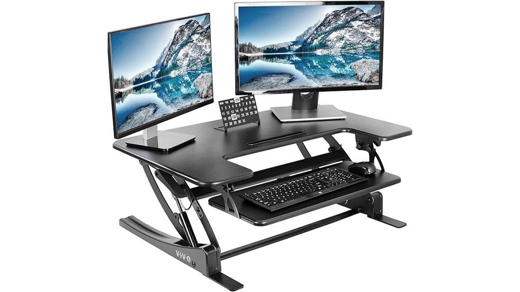 36 inch adjustable desk