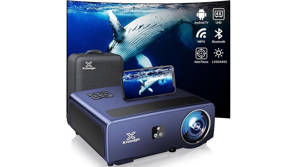 4k outdoor projector features