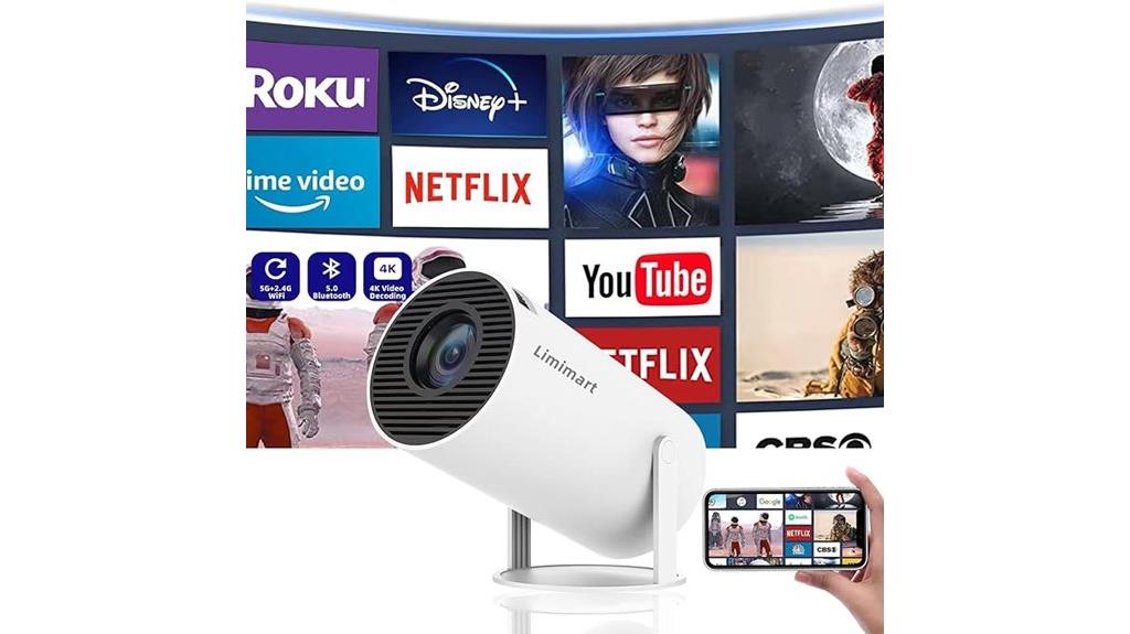 4k wifi bluetooth projector