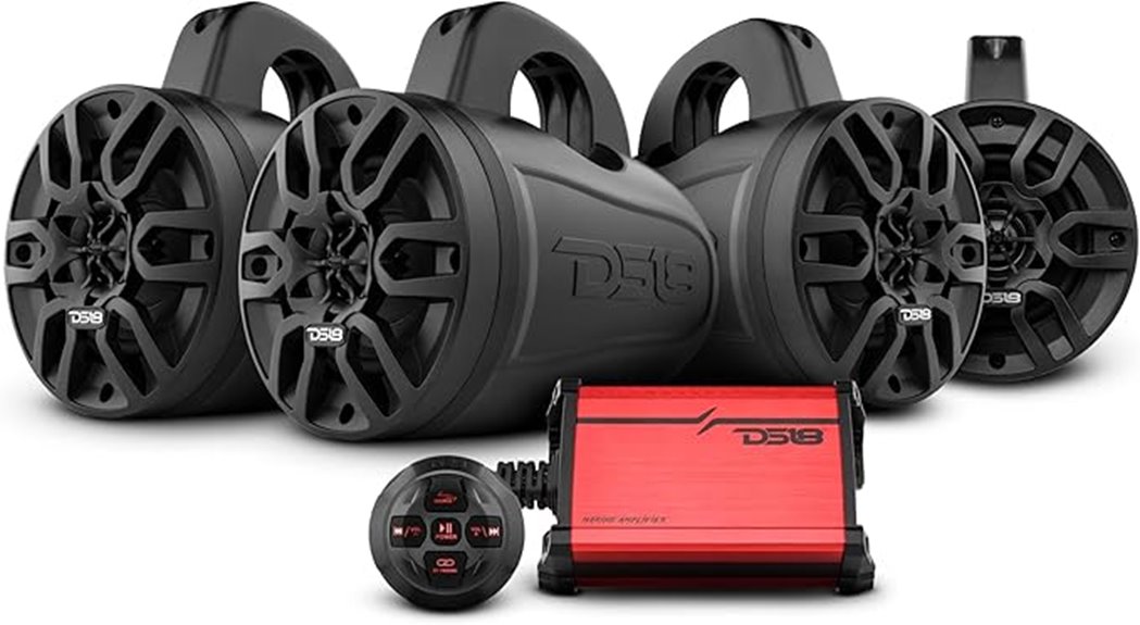 600w bluetooth marine speakers
