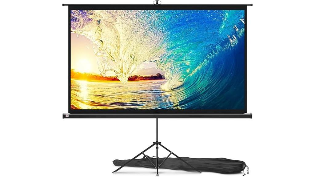 84 inch portable tripod screen