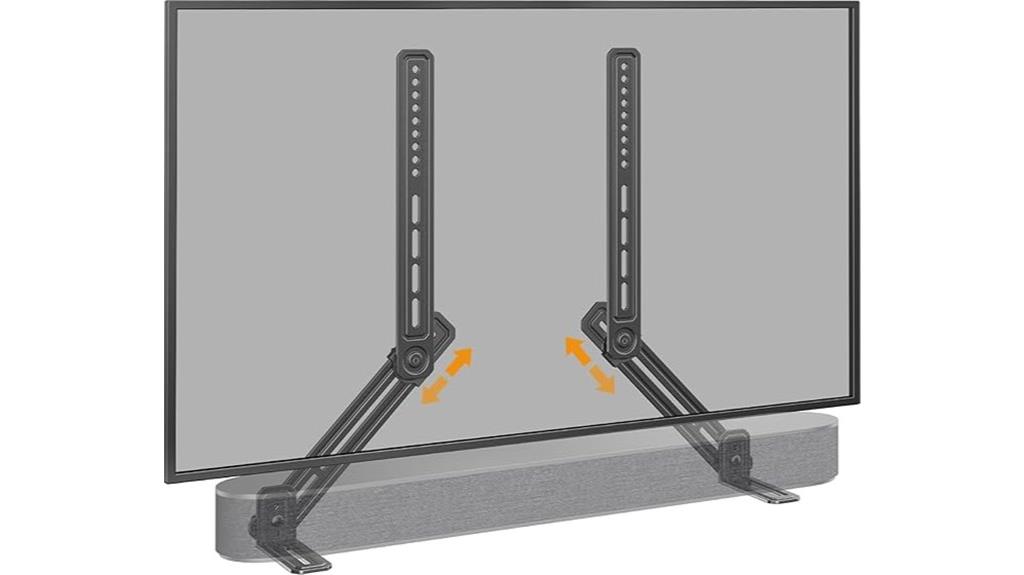 adjustable height soundbar mount