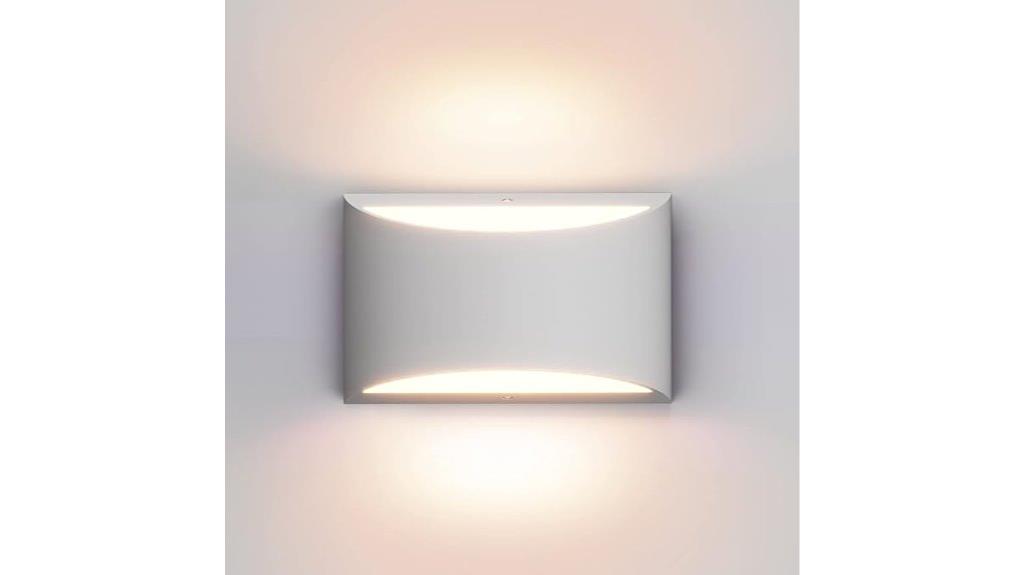 aluminum indoor led sconce