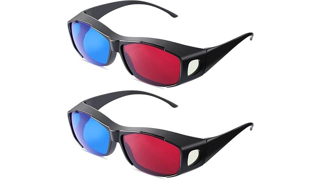 black 3d glasses set