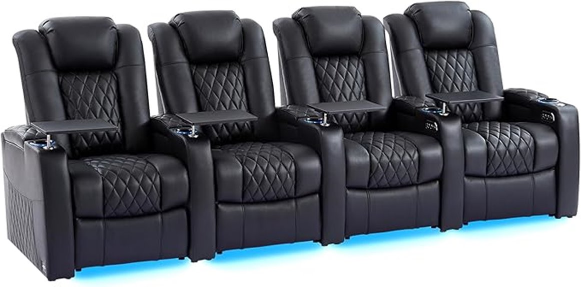 black classic recliner set