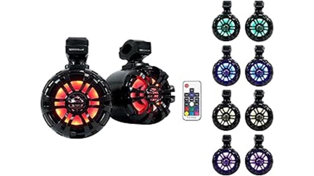 black marine wakeboard speakers