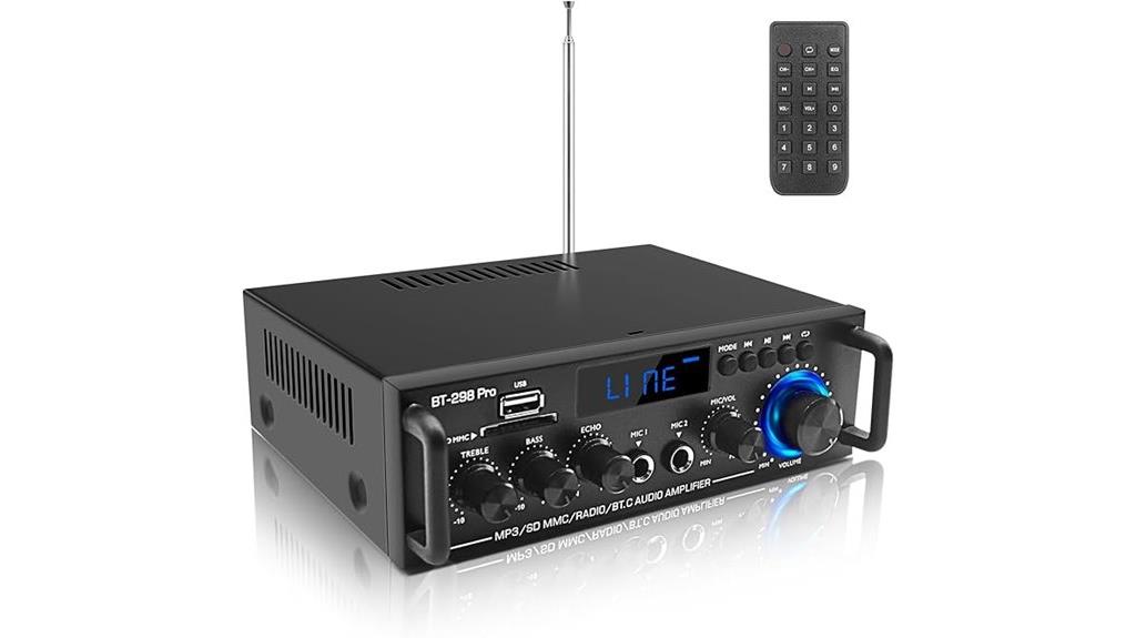 bluetooth stereo receiver amplifier