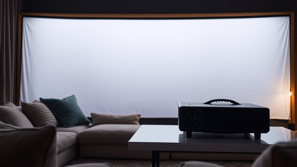 choosing optimal diy projector screen
