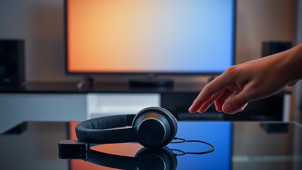 connect tv wireless headphones