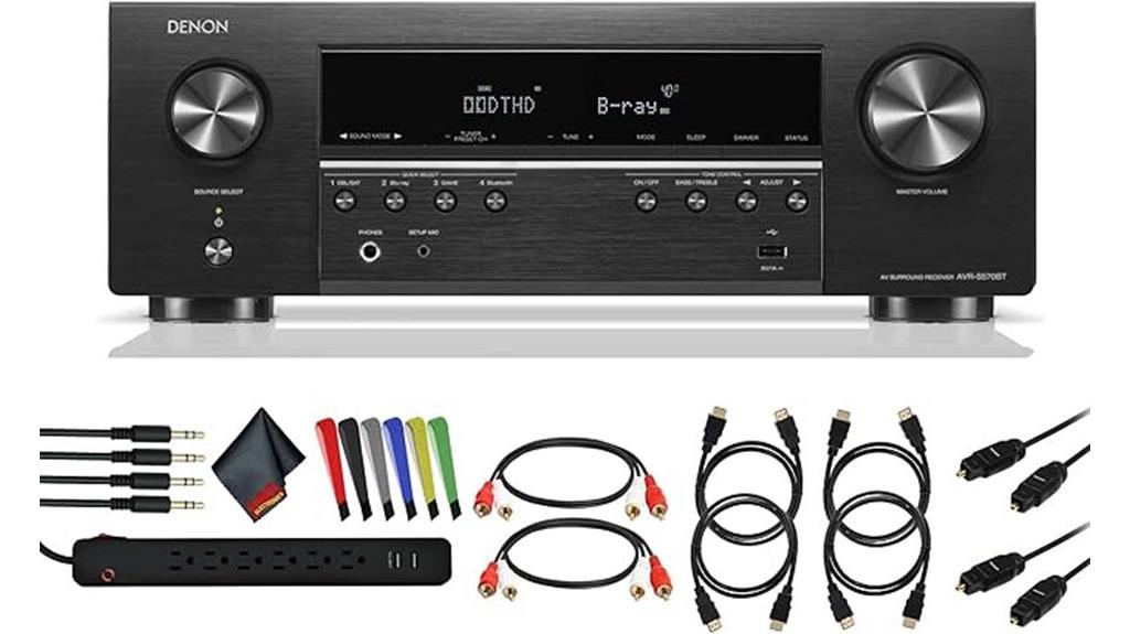 denon 5 2 channel bundle