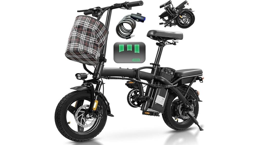electric folding bike specifications