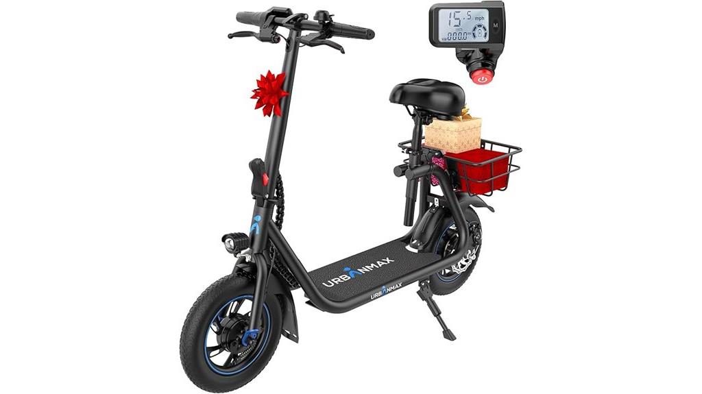 electric scooter with seat
