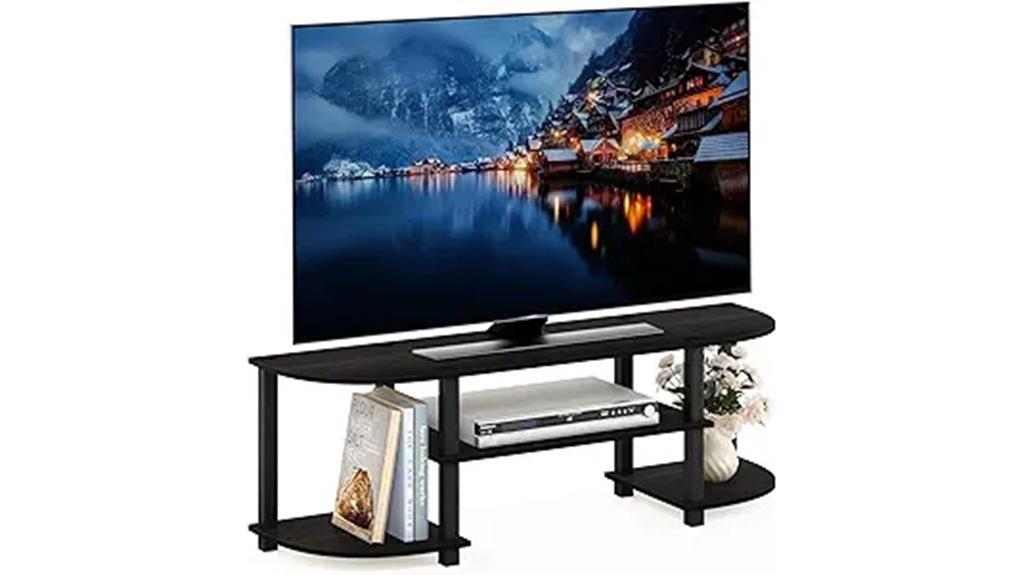 espresso black tv stand