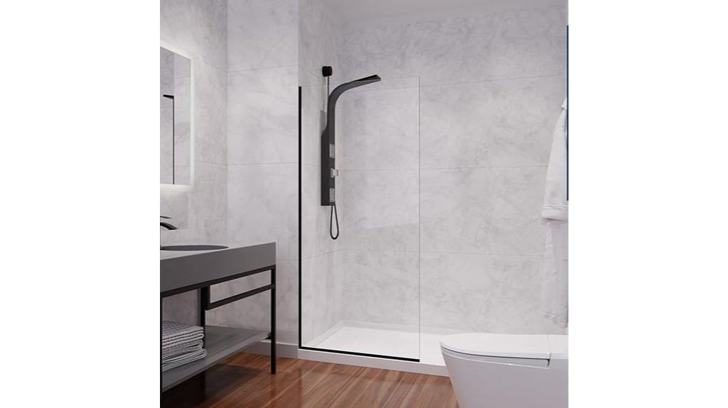 frameless glass shower screen