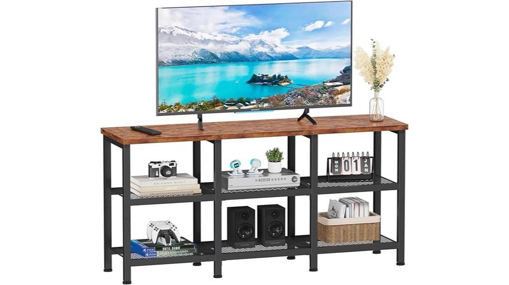 furologee tv stand shelves