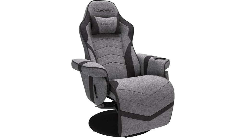 gaming chair with footrest
