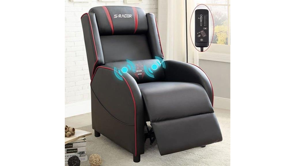 gaming recliner with massage
