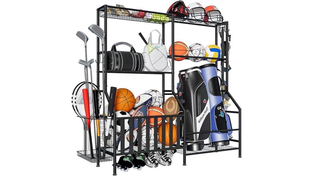 golf equipment storage rack