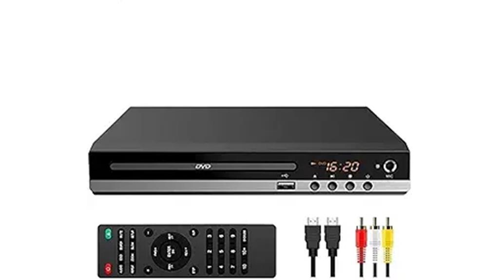 hdmi rca usb dvd player
